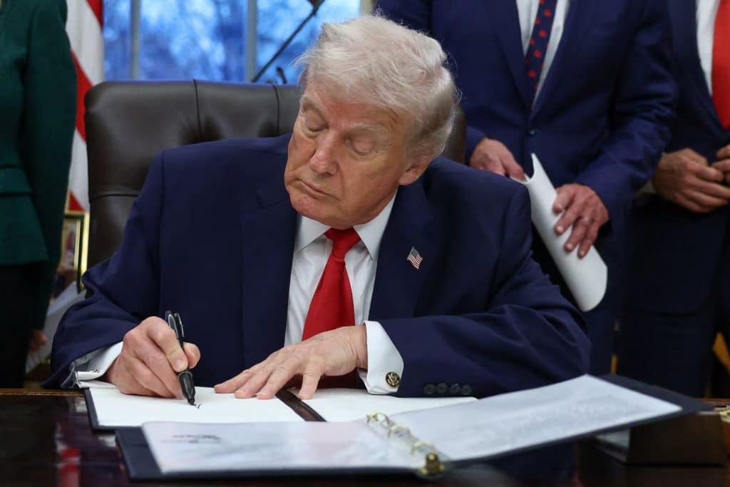 trump signs 1 - Digital Wager Wire