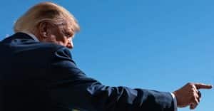 donald back view